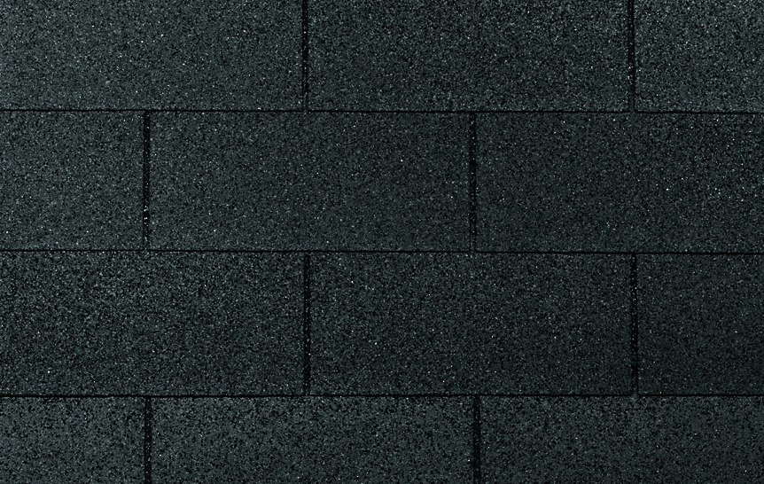 Dachschindeln Rechteck Schwarz 9m²