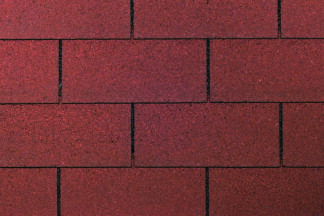 Dachschindelset Rechteck Rot 100 m²