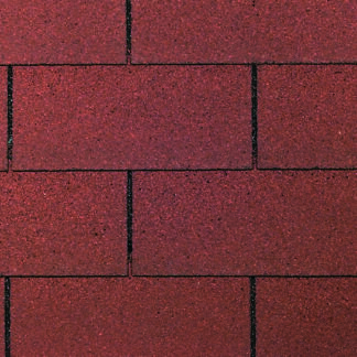 Dachschindelset Rechteck Rot 100 m²