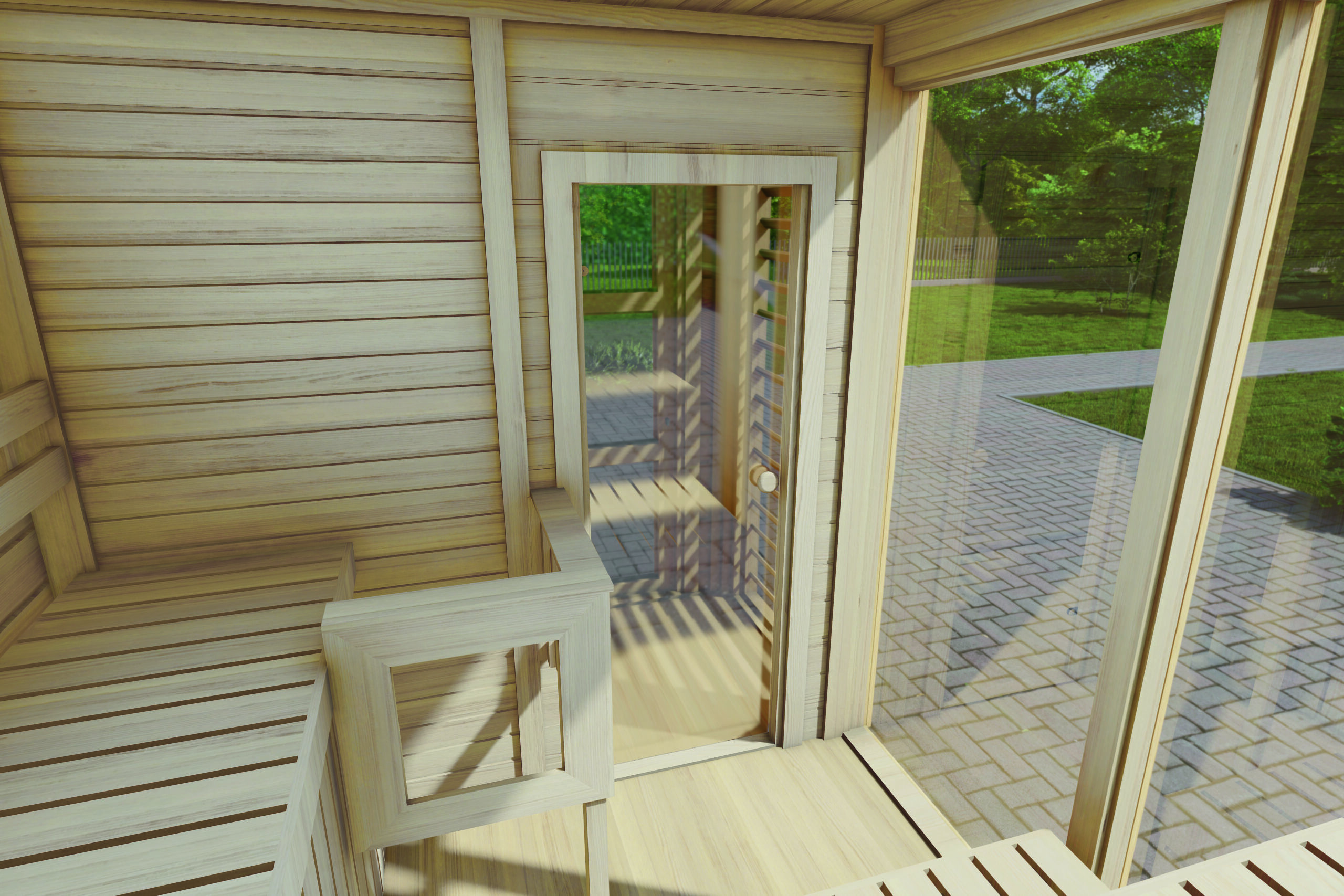 Saunahaus Smilla 3323 75 Innenansicht