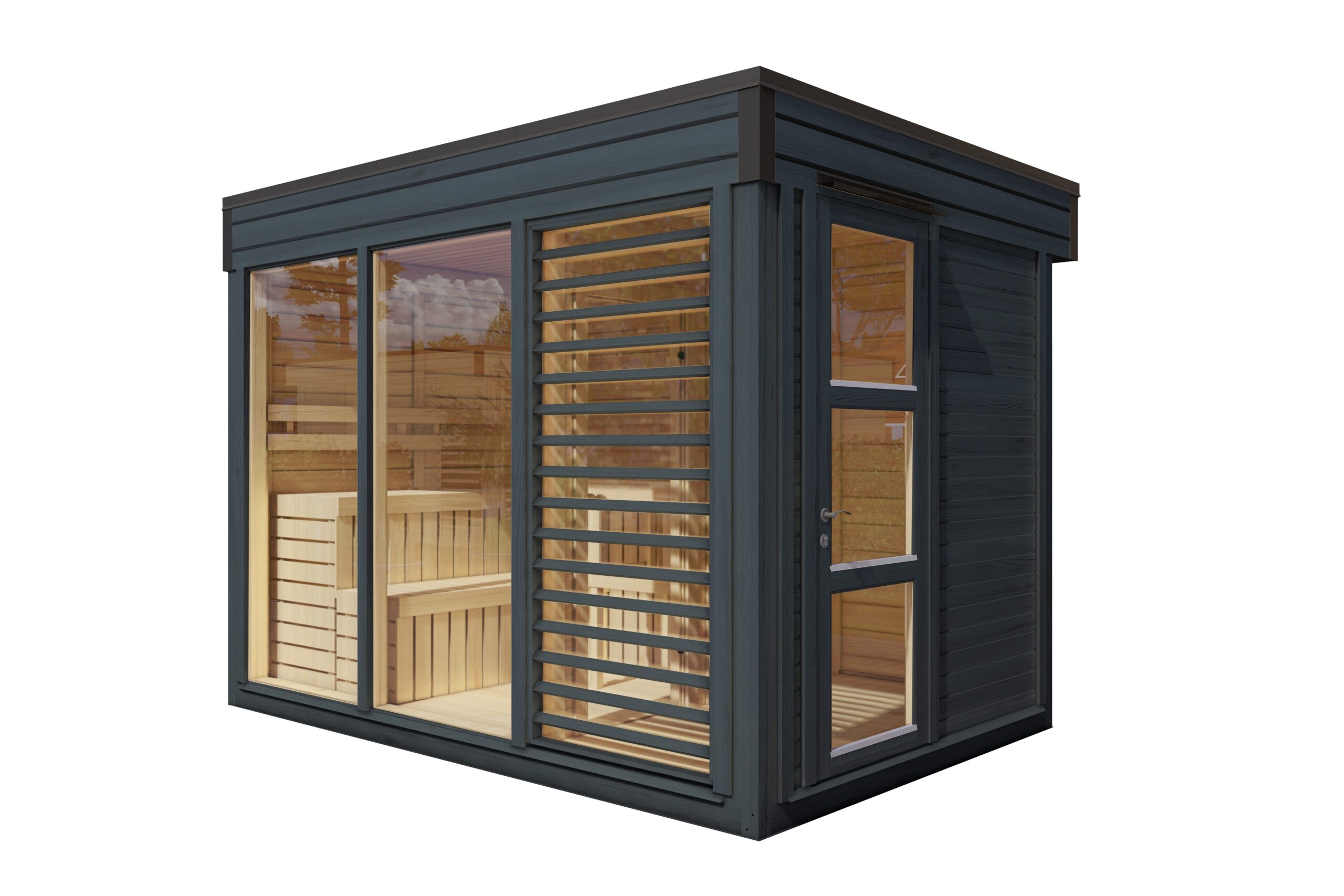Saunahaus Smilla 3323 75 Anthrazit