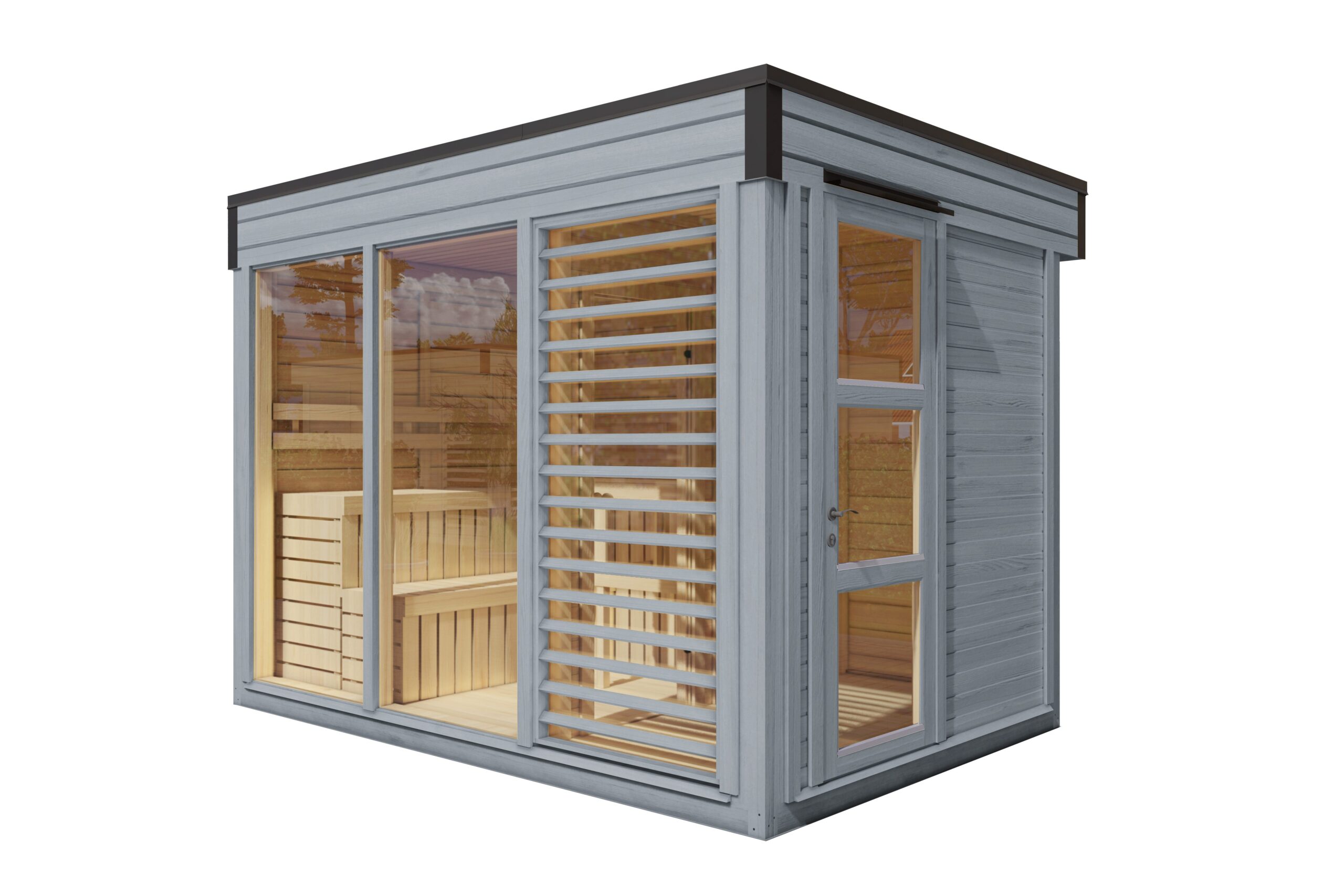 Saunahaus Smilla 3323 75 Hellgrau