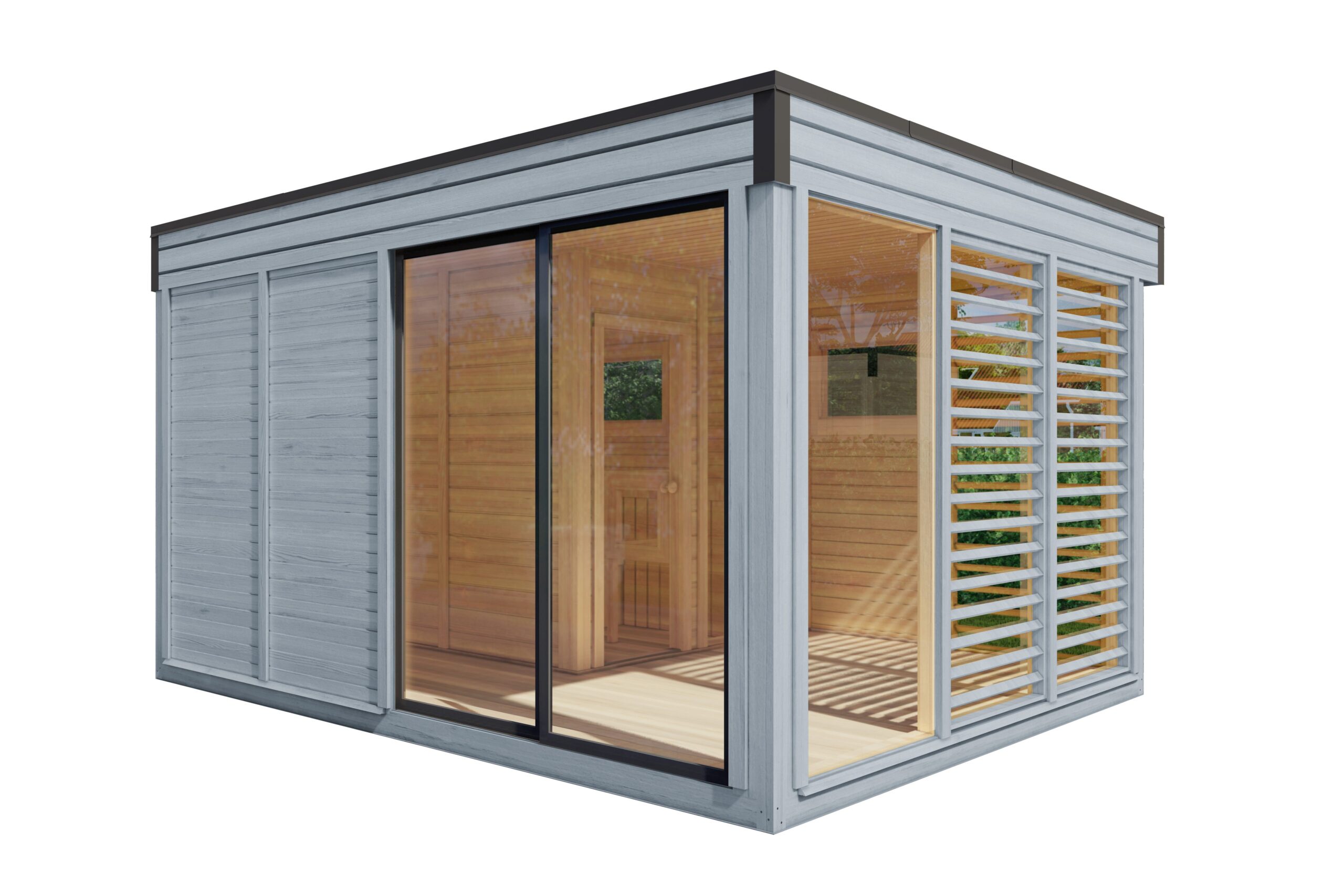 Saunahaus Smilla 4333 75 Hellgrau