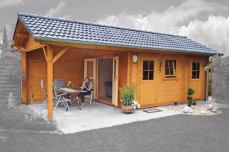 Gartenhaus Valentina 350x500