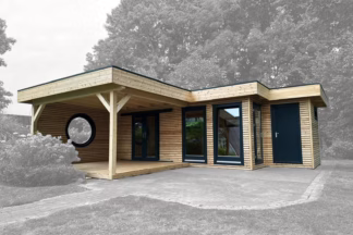 Gartenhaus Cara Fiesta 7839F + 355AN