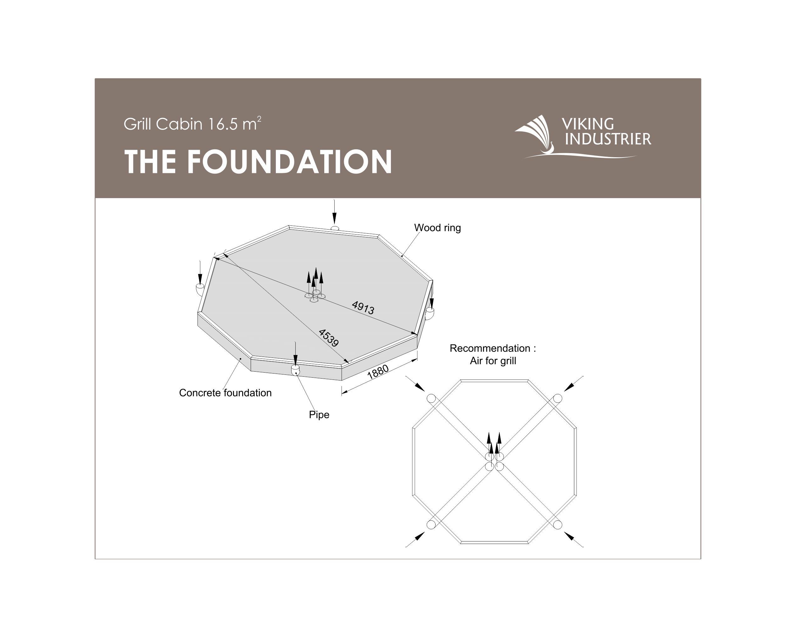 Grillhütte 16.5 Grundriss