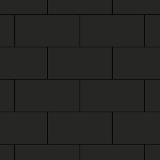 Dachschindelset Rechteck Schwarz 100 m²