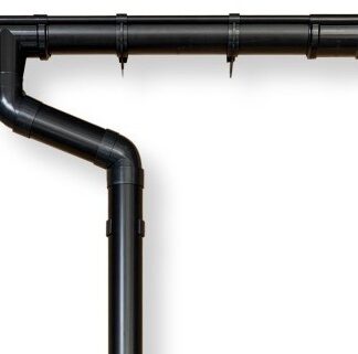 Dachrinne Komplett-Set für Satteldach bis 450 cm | anthrazit