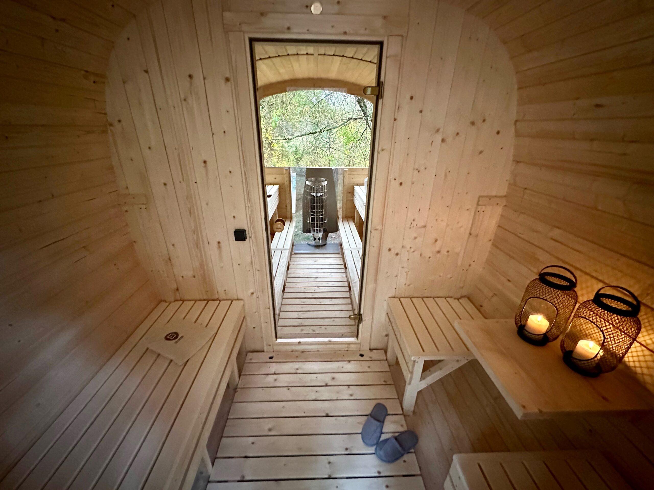 Quadro Sauna Saunaraum und Vorraum