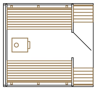 Saunafass Vela F | Fichte | Terrasse – Bild 5