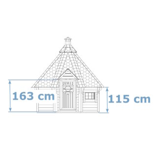 Wand 115 cm / Tür 163 cm