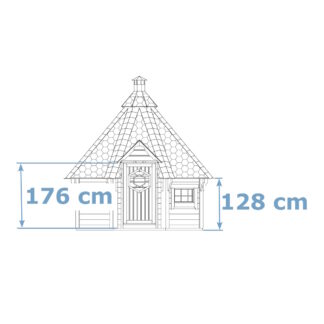 Wand 128 cm / Tür 176 cm