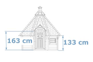 Wand 133 cm / Tür 163 cm