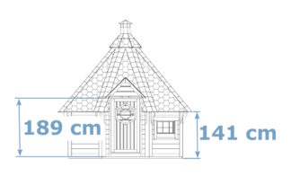 Wand 141 cm / Tür 189 cm