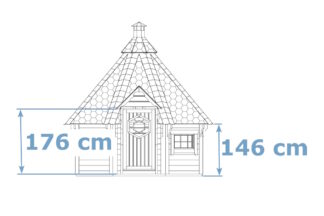 Wand 146 cm / Tür 176 cm