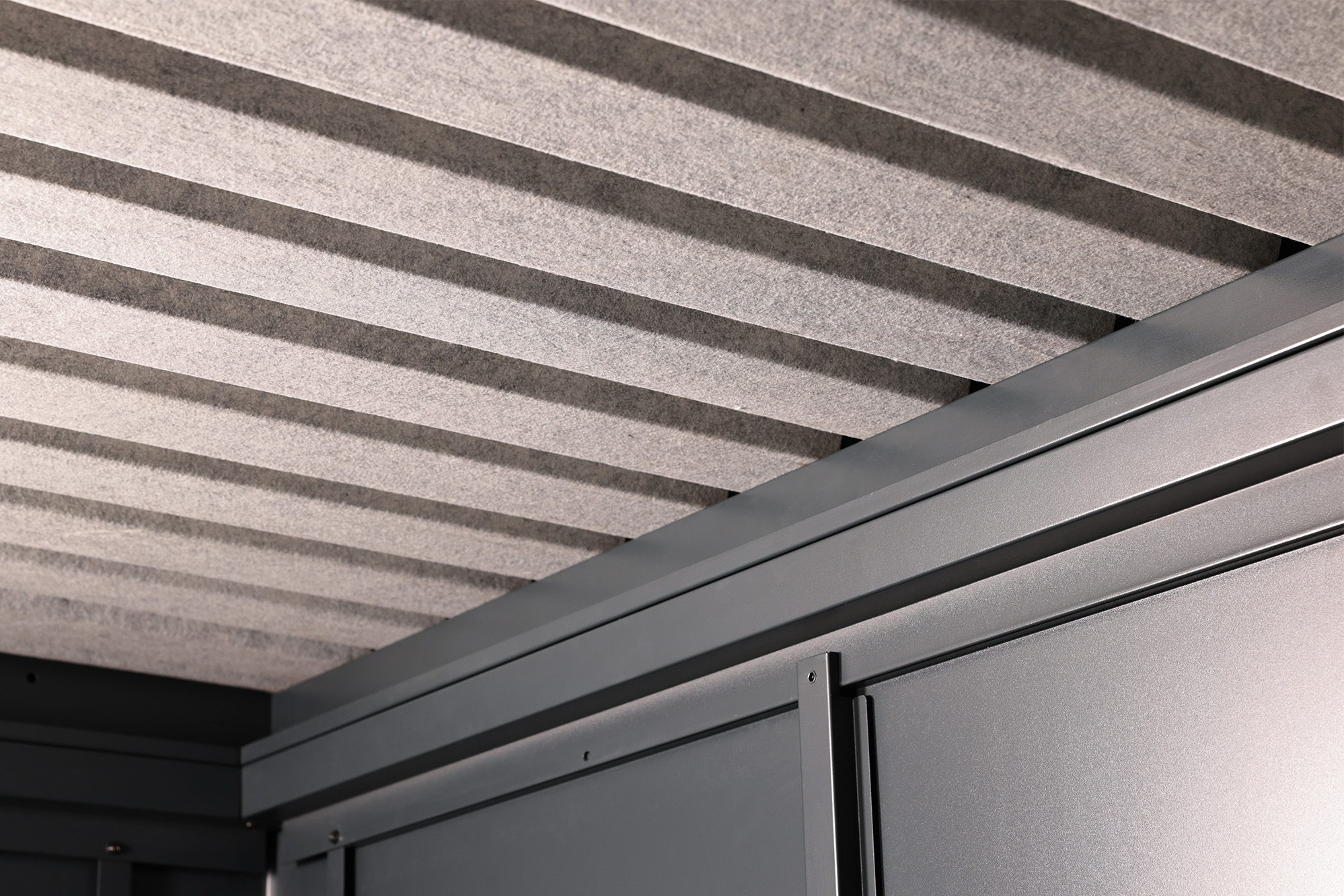 Gartenhaus Hakon 3024 Anthrazit Detail