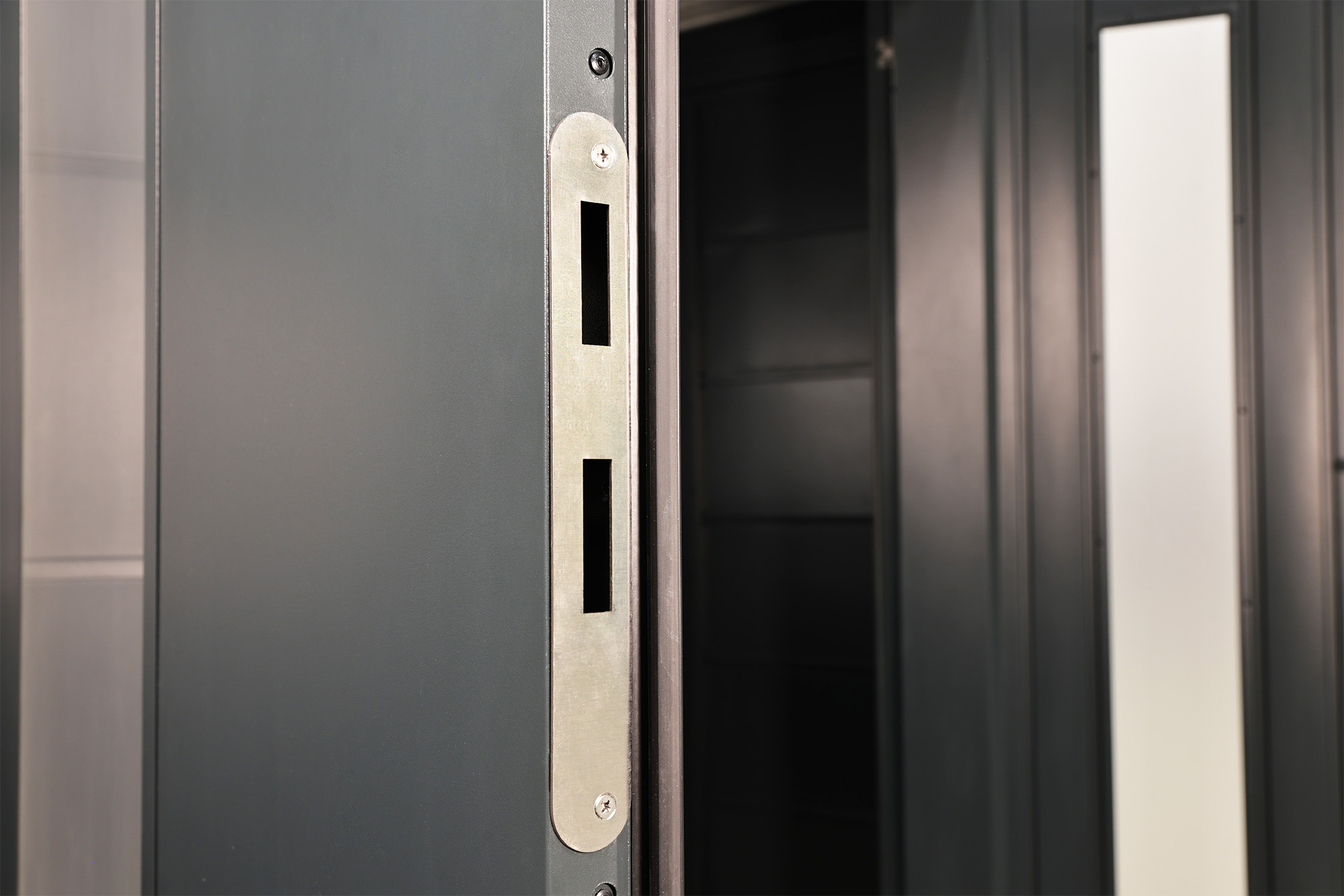 Gartenhaus Hakon 3024 Anthrazit Detail