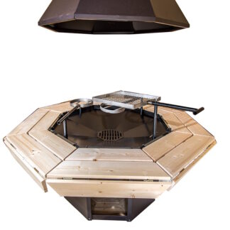 Standard-8-Eck-Grill und Kamin