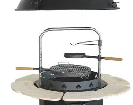 Upgrade: Runder Tisch | Funkenschutz | Premium-Halterung | Design