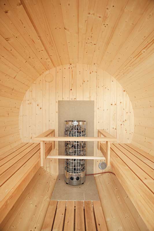 Saunafass Sofie 205 x 230 | Vollglasfront – Bild 2