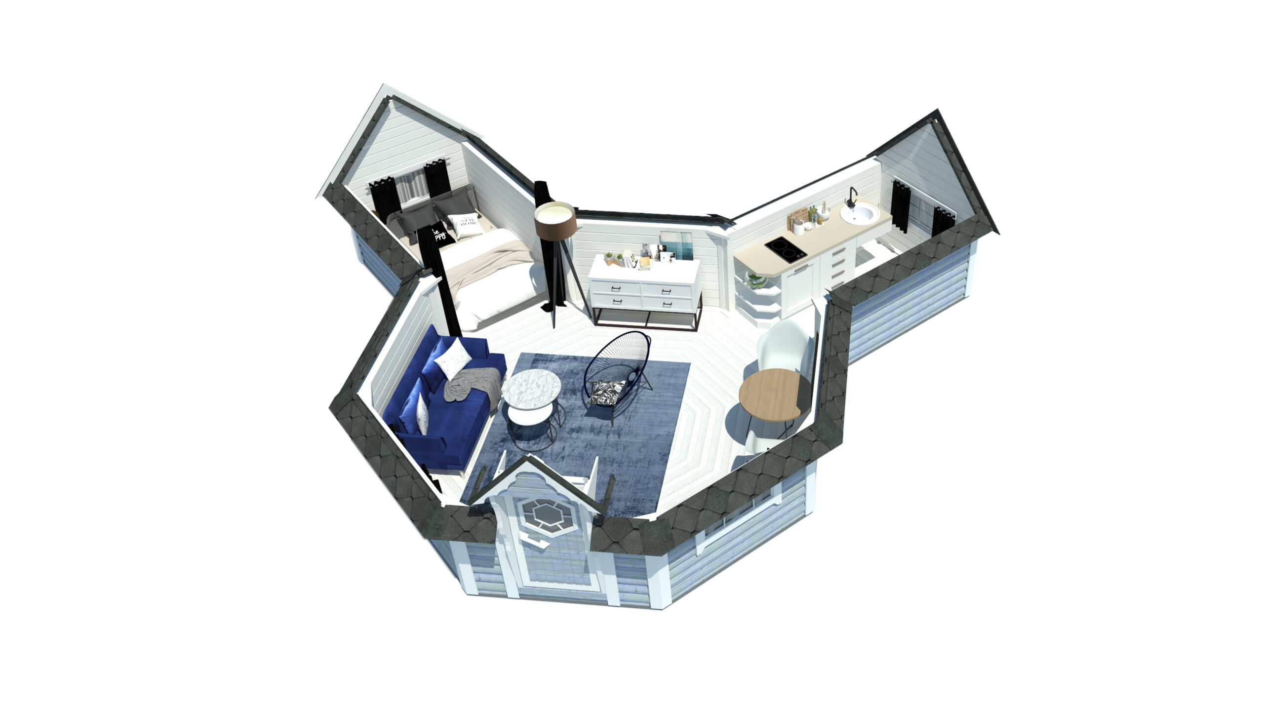 Campinghütte Octa-Lodge 24,5 m² – Bild 30