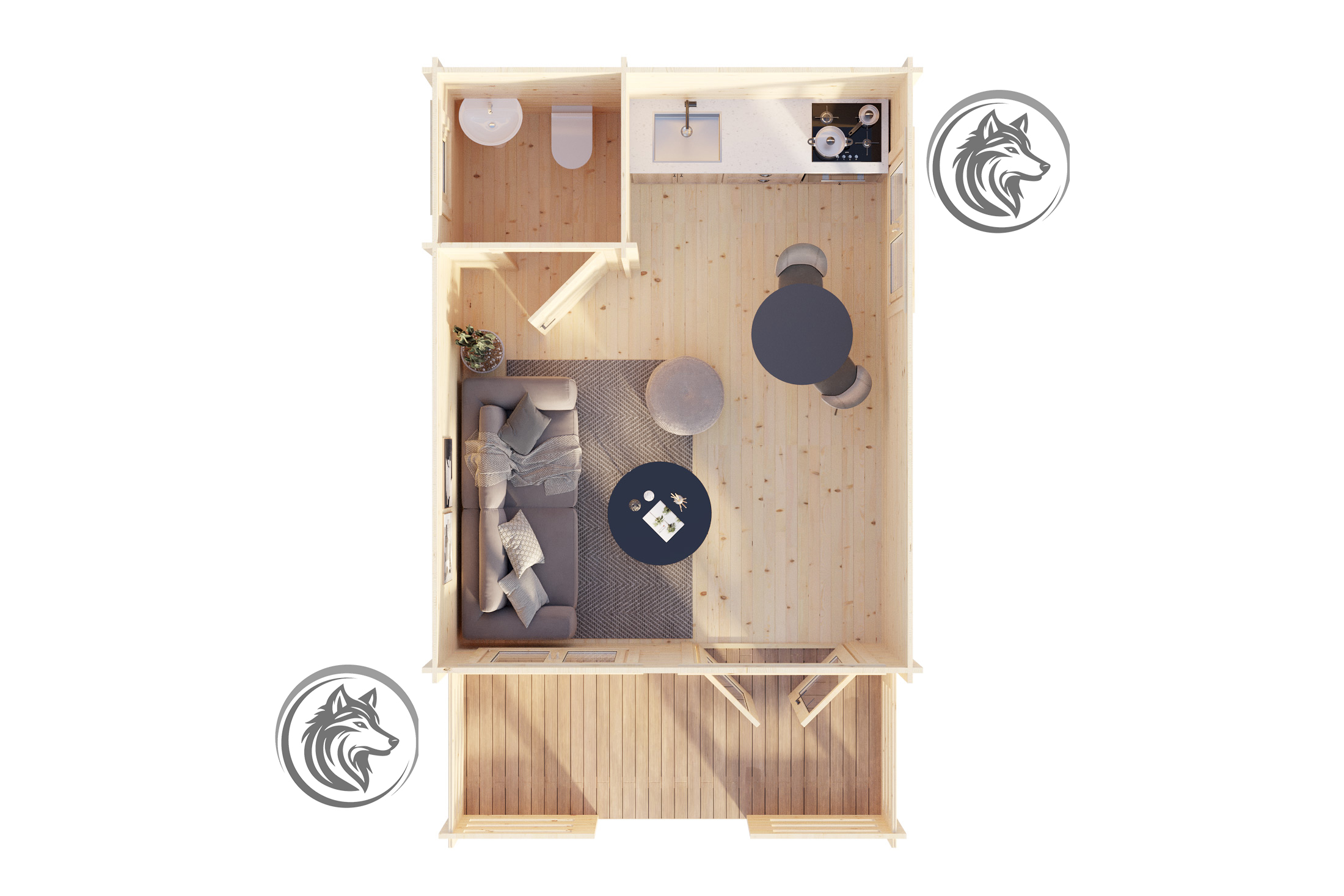 Gartenhaus Tahoe 400 x 500 – Bild 5