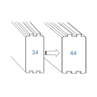 Upgrade auf 44 mm Wandstärke