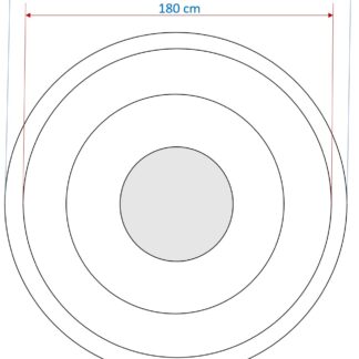 Ø 200 cm außen / 180 cm innen