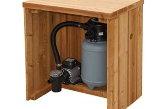 Holzverkleidung für Sandfilteranlage (Design = Verkleidung)