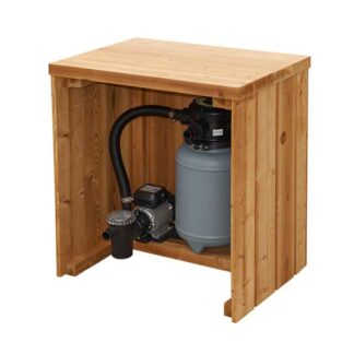 Holzverkleidung für Sandfilteranlage (Design = Verkleidung)