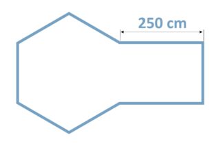 Anbau 250 cm