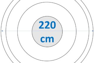 Ø 220 cm außen