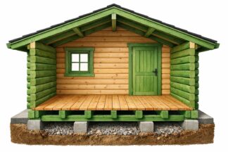 Imprägnierung, grün (Tür, Bohlen, Dachbretter)