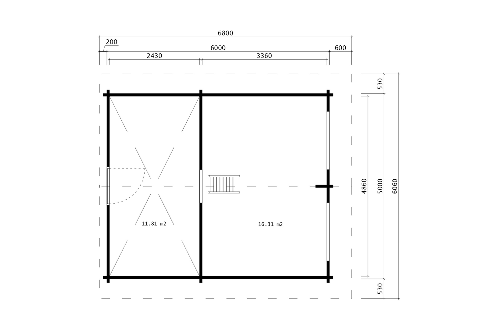 Ferienhaus Scott 500 x 600 cm – Bild 7