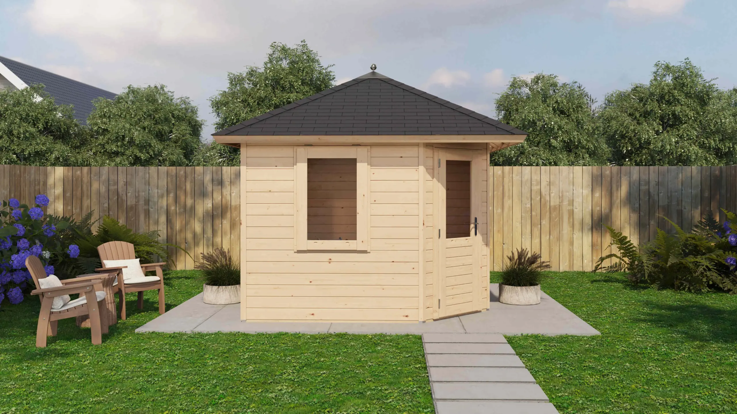 Gartenhaus Mainz 300x300cm – Bild 3