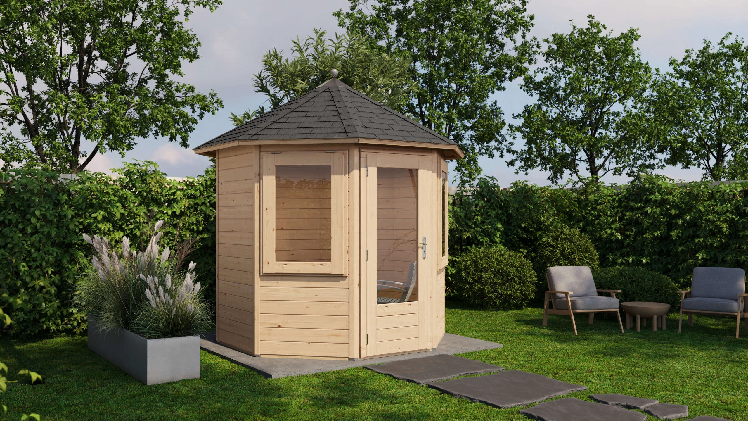 Gartenhaus Osnabrück Ø250cm – Bild 5