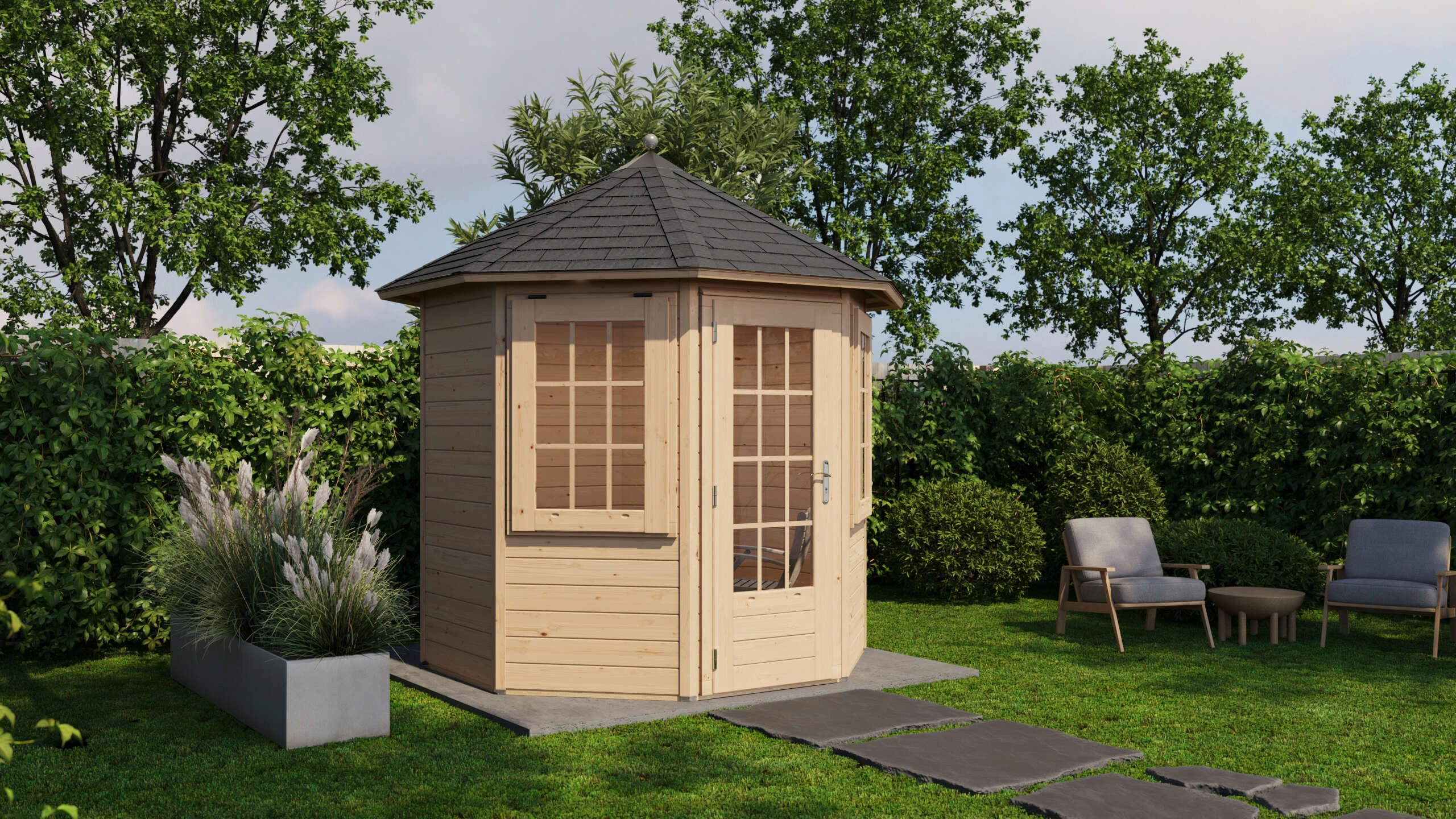 Gartenhaus Osnabrück Ø250cm – Bild 6