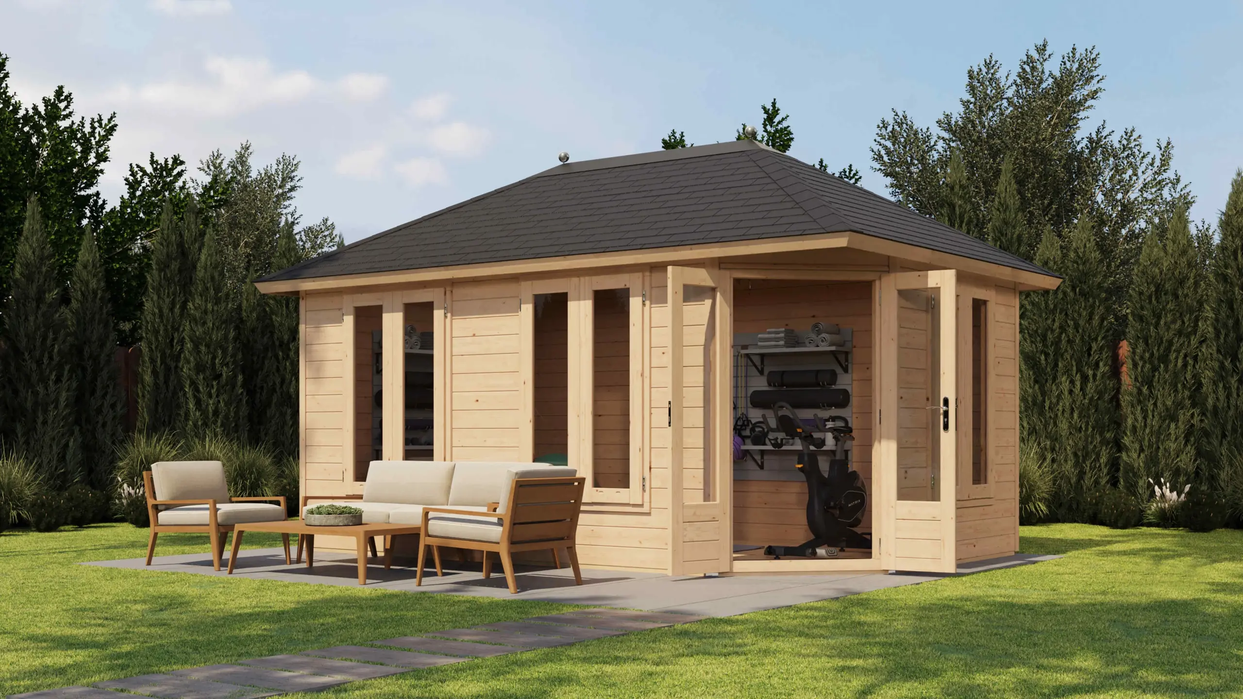 Gartenhaus Oberhausen 480x300cm – Bild 2