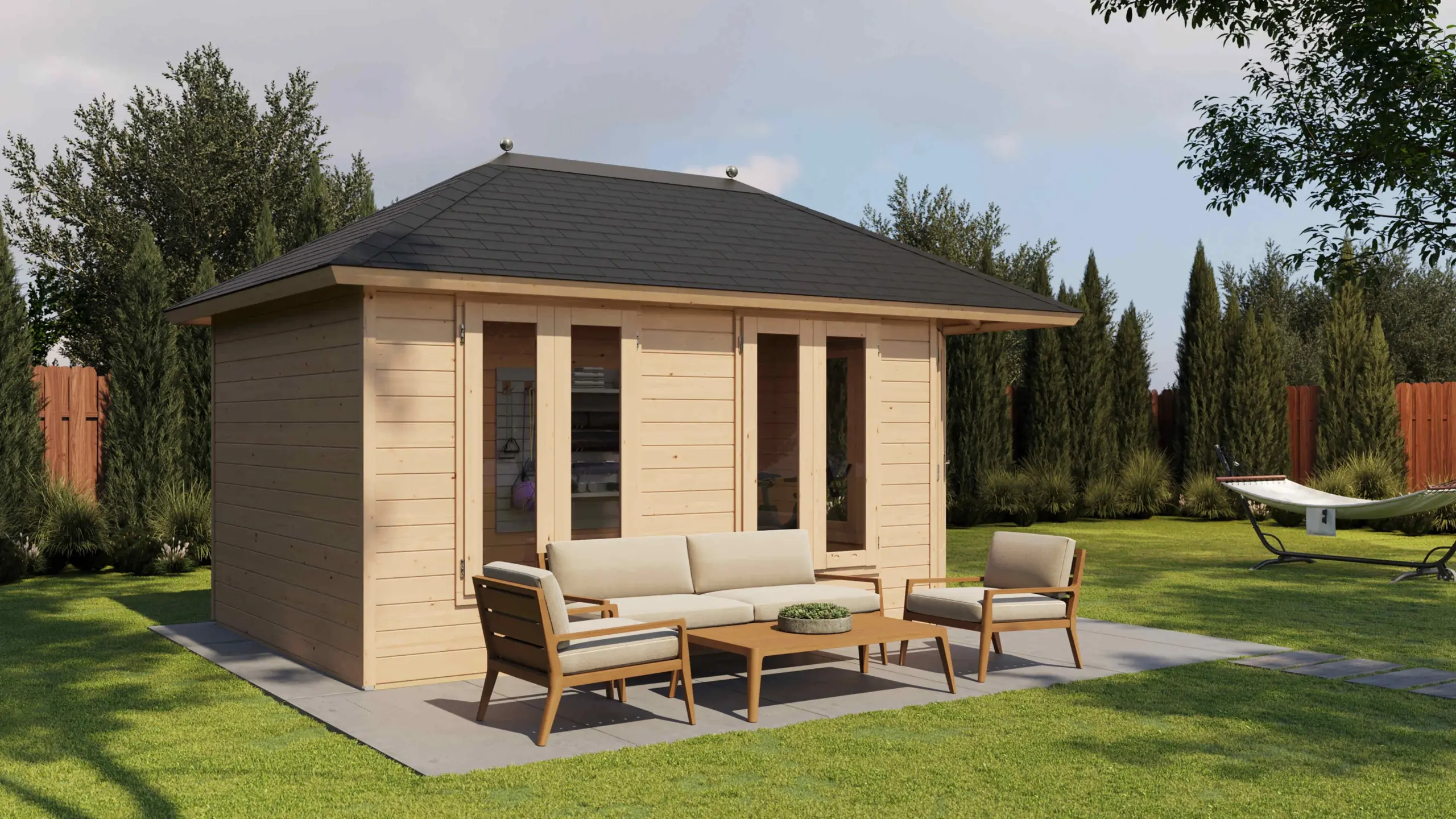 Gartenhaus Oberhausen 480x300cm – Bild 4