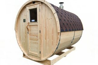 Sauna-Fass Tundra Fichte mit Vorraum