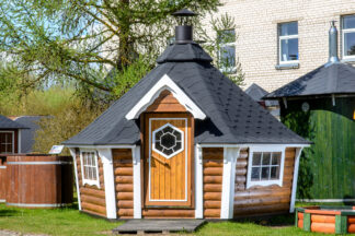 Grillhütte 9.2 | schräge Wände
