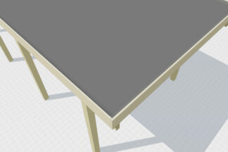 Holzdach mit EPDM-Dachfolie 1,2 mm