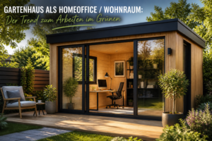Gartenhaus als Homeoffice oder Wohnraum