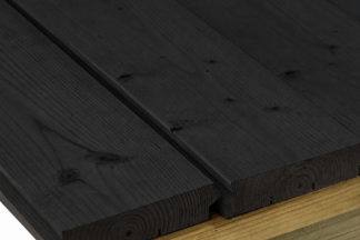Innenboden Holz schwarz (geölt)