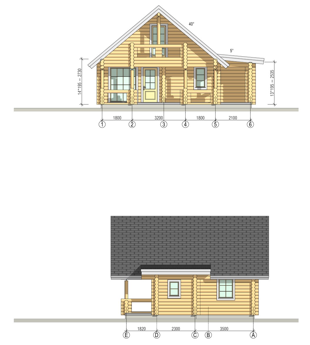 Rundstammhaus Highland 762 x 680 cm – Bild 7