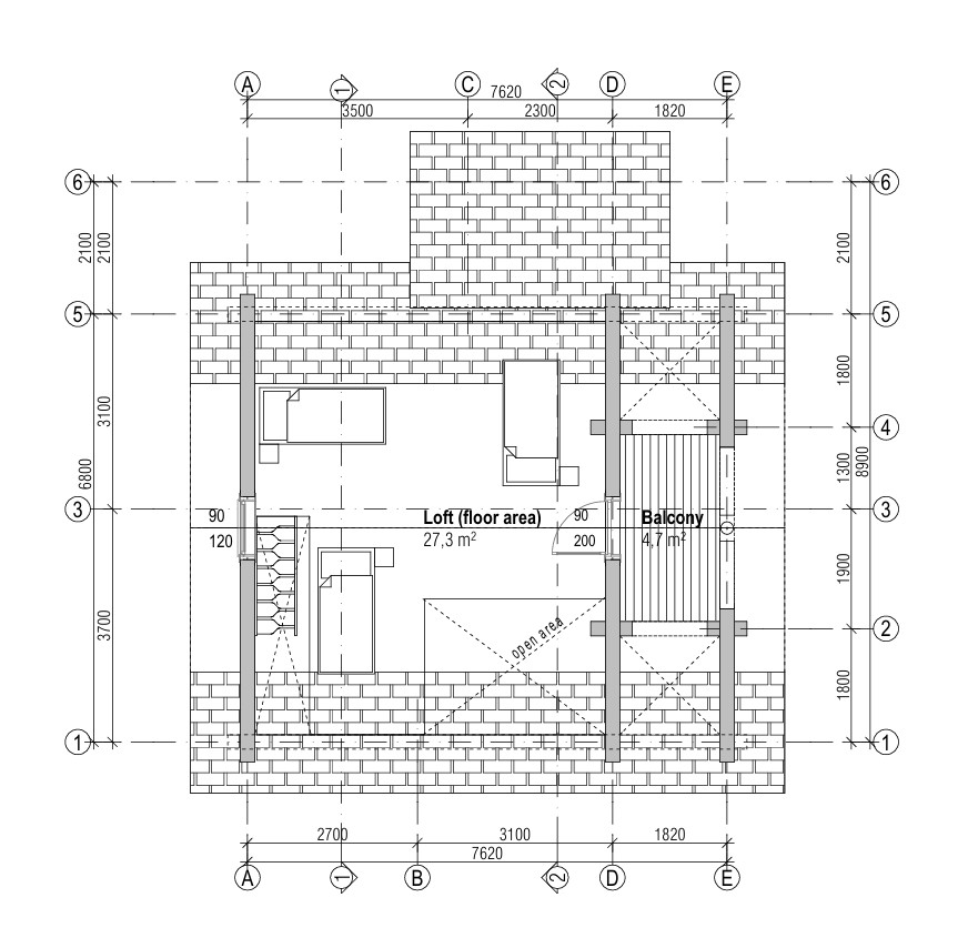 Rundstammhaus Highland 762 x 680 cm – Bild 12