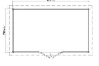 420x240 cm