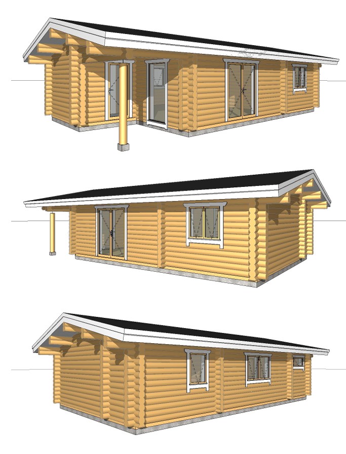 Rundstammhaus Lennox 1110 x 600 cm – Bild 3