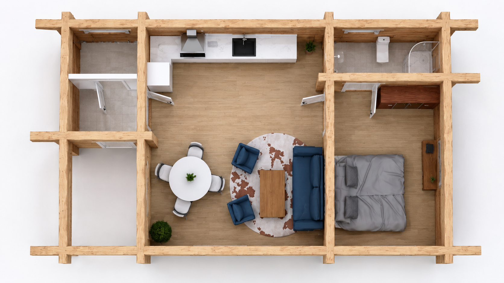 Rundstammhaus Lennox 1110 x 600 cm – Bild 2