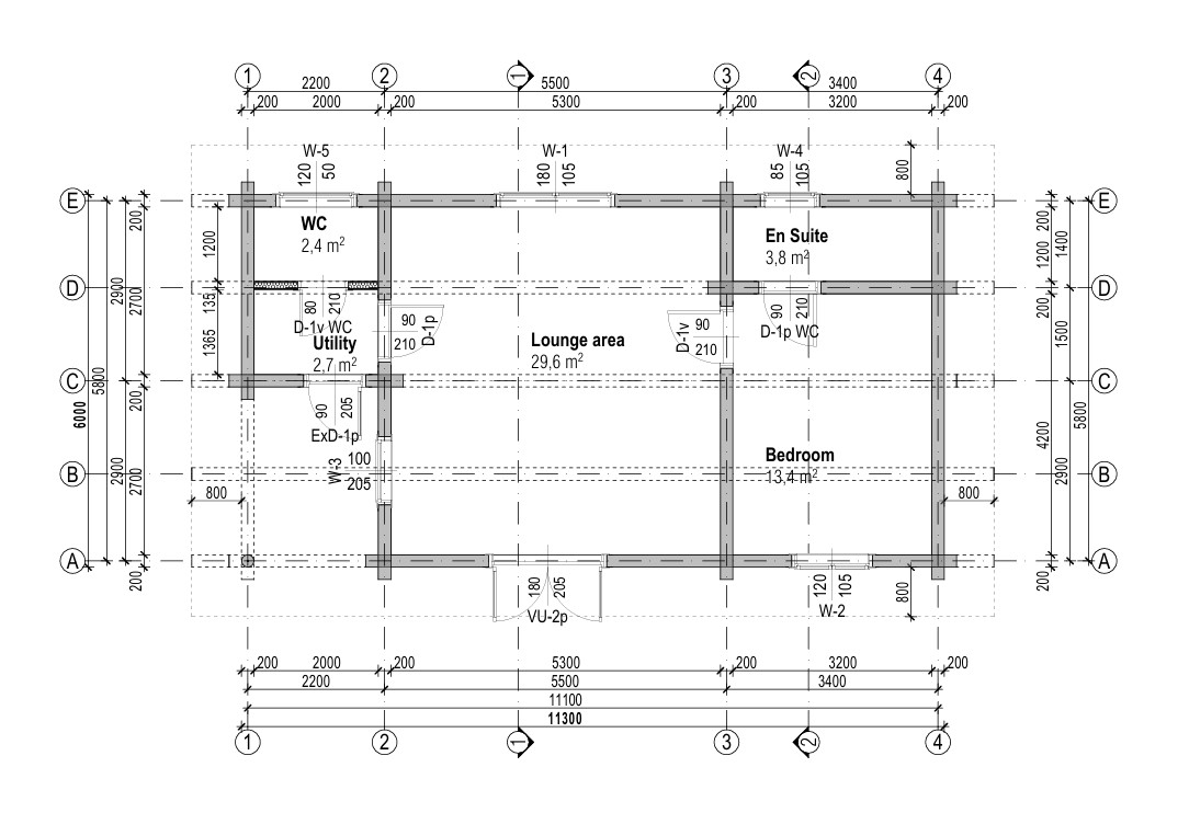Rundstammhaus Lennox 1110 x 600 cm – Bild 7